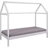 Interlink Hausbett Sun Road 90 x 200 cm Kiefer massiv weiß