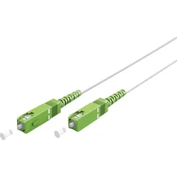 Goobay 59594 Glasfaserkabel – OS2 Monomode Simplex, SC/APC zu SC/APC, 1 m