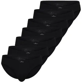 Tom Tailor Minislip Texas schwarz M 7er Pack