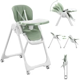 BABY VIVO Design Kinderhochstuhl aus Kunststoff - Tippy Cool Mint