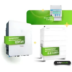 Sungrow Komplettset Hybrid Wechselrichter SH10RT 10kW + 9,6kW Speicher (SBR096)