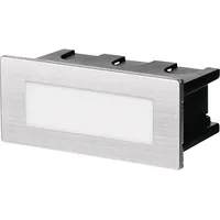 EMOS ZC0108, LED-Treppenlicht, 1,5W, 123x53mm, Warmweiß IP65, Edelstahl (1545000080)