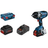 Bosch Professional AMPShare 18V Akku-Drehschlagschrauber GDS 18V-1000 C  (18 V, 2 Akkus, 5,5 Ah, 1.000 Nm, Ohne Bluetooth Low Energy Modul GCY 42) + BAUHAUS Garantie 5 Jahre auf elektro- oder motorbetriebene Geräte