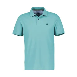 Lerros Klassisches Poloshirt für Herren in *Cool & Dry* Piquéqualität - Coastal Blue - M