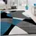 KADIMA DESIGN Teppich Kurzflor Abstrakt aus Polypropylen, Florhöhe: 12 mm, Türkis 80 x 150 cm
