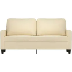 vidaXL 2-Sitzer-Sofa Creme 140 cm Stoff