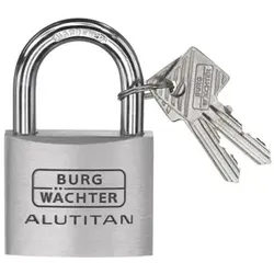 AV-Vorhangschloss, Alutitan 770 50, Aluminium massiv titan