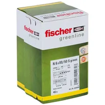 Fischer Nageldübel 6 x 80/50 S 45 Stück