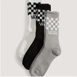 Vans Classic Check Crew Socken 3-Paar Schwarz/Weiß 34,5-38