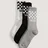 Vans Classic Check Crew Socken 3-Paar Schwarz/Weiß 34,5-38