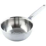 Elo Sauteuse Ø 20 cm LAFER, Kochtopf aus 18/10 Edelstahl und Aluminium mit Abgießrand, Kochgeschirr für Glaskeramik-, Gas-, Elektro-, Induktions... - Silber