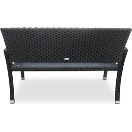 CASARIA Gartenbank 122 x 58 x 87 cm Schwarz