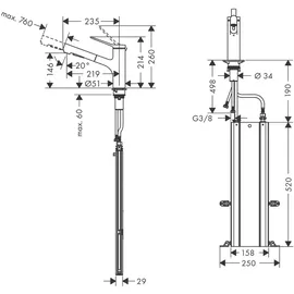 Hansgrohe Zesis M33 Einhebelmischer Schwarz Matt