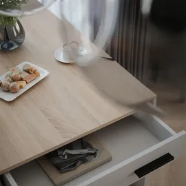 Vicco Bartisch 67 x 100 cm Weiß/Sonoma