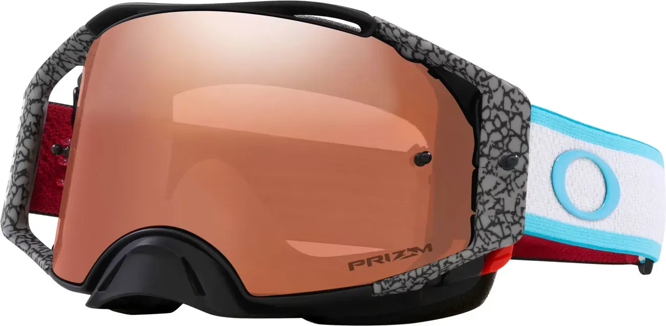 Oakley Airbrake MX Chase Sexton Series, Crossbrille Prizm - Schwarz/Grau/Rot/Blau Kupfer-Getönt