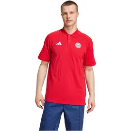 adidas FC Bayern München Poloshirt 2024/25 rot Herren Gr. XL