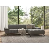 sit&more Ecksofa SIT & MORE "Cool L-Form", grau, B:290cm H:79cm T:185cm, Sofas, Ecksofa, wahlweise mit Kopfteilverstellung und Vorziehsitz, motorisch