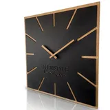 Flexistyle Moderne große Wanduhr 60,0 cm Exact ECO Schwarz