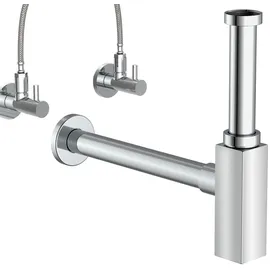 Kirchhoff Flaschensiphon DS-3WK 41,9 mm (1 1/4 Zoll) x 32 mm Chrom
