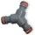 Bradas Kunststoff Y-Verteiler Wasserverteiler Stecksystem