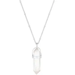 Elli Kugelkette Kristall Edelstein Hexagon 925 Silber Damen 