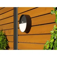 Lutec Außenwand-Akkuleuchte MEG LED/5W mit Bewegungsmelder rund
