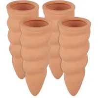 Relaxdays Tonkegel Bewässerung 4er Set HxD 11,5 x 4,5 cm