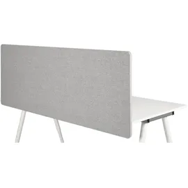 HJH Office Tischtrennwand FLEXMIUT D 160 cm, hellgrau