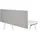HJH Office Tischtrennwand FLEXMIUT D 160 cm, hellgrau