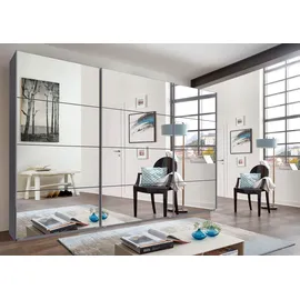 WIMEX Schwebetürenschrank England 360 x 236 x 65 cm Grau/Schwarz