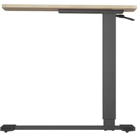 PureMounts PureMounts® Mobiler Beistell-Tisch höhenverstellbar, Höhenverstellbarkeit 64,0cm bis 99,9cm, bis zu 7kg Tragkraft, feststellbare Rollen, integrierter Getränkehalter, schwarz