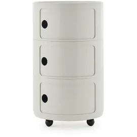 Kartell Componibili New Big Beistelltisch 69,5 x 42 x 42 cm Weiß