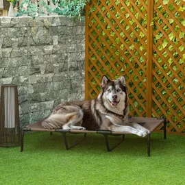 PawHut Hundesofa rund 100 x 100 cm braun