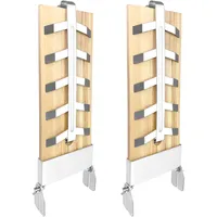 SUBTLETY Flammlachsbretter 2er Set Räucherbrett Flammlachsbrett mit Edelstahl-Halterung 5 Stufen Einstellbar Lachsbretter Outdoor Grill Zedernholzbrett für Feuerschalen & Grill Tragfähigkeit bis 2,5kg