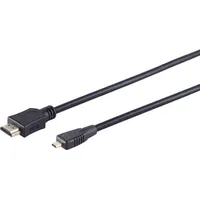S-Conn HDMI Micro HDMI 1m 3D+Net (1 m, HDMI), Video Kabel
