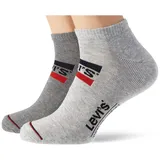 Levi's LEVIS LOW CUT SPRTWR LOGO Sneakersocken 2er Pack Grau 39-42