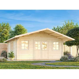 Palmako Helena 5,10 x 5,10 m Hellgrau-Anthrazit