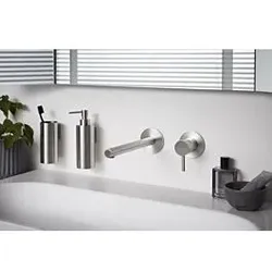 Herzbach Design iX Fertigmontageset 17.139765.1.09 Edelstahl gebürstet, Unterputz Waschtischarmatur, 160 mm