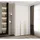 abiks möbel Drehtürenschrank COMO 120 x 245,5 x 50 cm Weiß/Gold