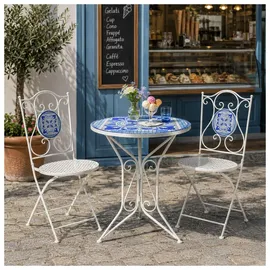Hti-Living Gartentisch 55 x 55 x 68 cm Creme