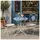 Hti-Living Gartentisch 55 x 55 x 68 cm Creme