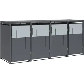 Westmann Mülltonnenbox Tonus 4 265 x 116 x 80 cm anthrazit