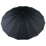 Doppler Regenschirm Natural London, Schwarz (Black), Länge ca. 89 cm, Durchmesser ca. 5 cm