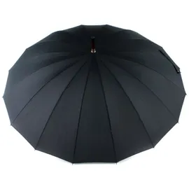 Doppler Regenschirm Natural London, Schwarz (Black), Länge ca. 89 cm, Durchmesser ca. 5 cm