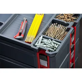 Connex Aufsatz für Systemboxen 1 großes + 6 kleine Fächer Kunststoff