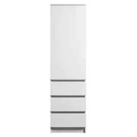 home collective Kleiderschrank 50 x 181 x 41 cm Weiß