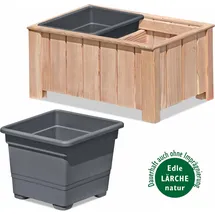 Endorphin Pflanzkasten 2er Set aus Lärchenholz (69 x 38 x 30cm) (38 cm)