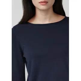 s.Oliver Feinstrickpullover mit Rollkanten Blau S