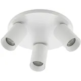 ARCCHIO Strahler Brinja, weiß, rund, Ø 6 cm, 3-flg., GU10