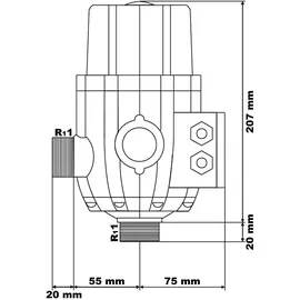 Wiltec Druckschalter SKD-2D 230V